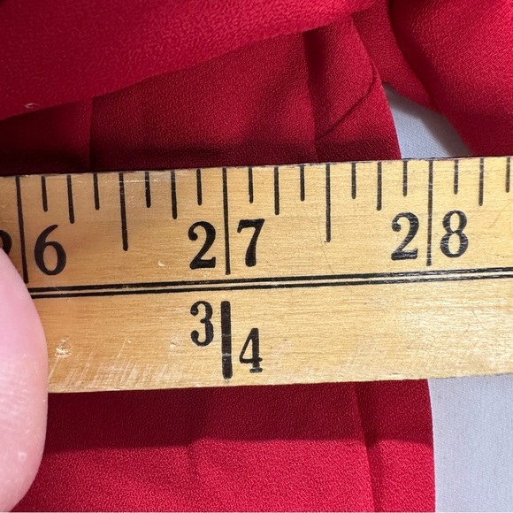 Torrid Harper 3/4 Sleeve Blouse Top Red Size 4X - Picture 8 of 9
